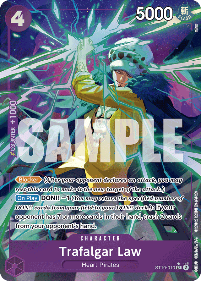 Trafalgar Law - ST10-010 - Super Rare (Premium Alt Art) - Ultra Deck: The Three Captains