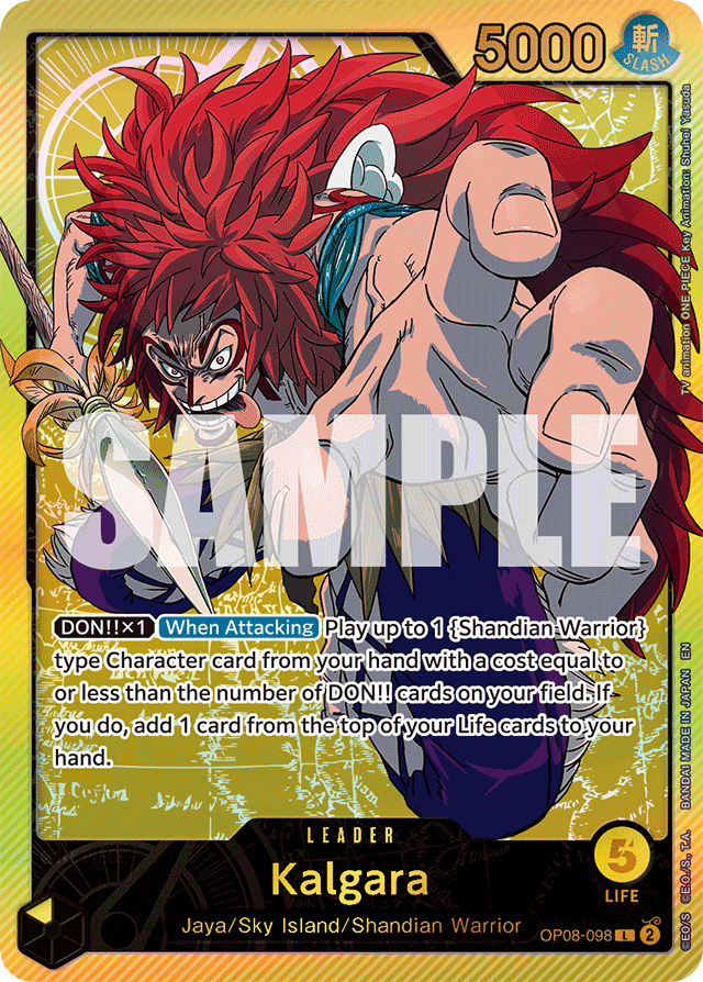 Kalgara - OP08-098 - Leader (Special Alternate Art) - Two Legends