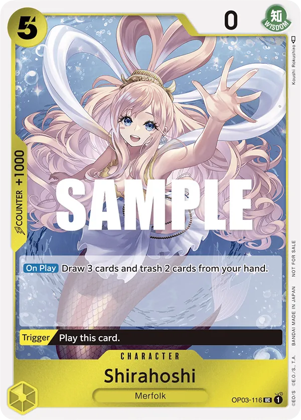 Shirahoshi - OP03-116 - Uncommon (Dash Pack Alt Art) - Pillars of Strength