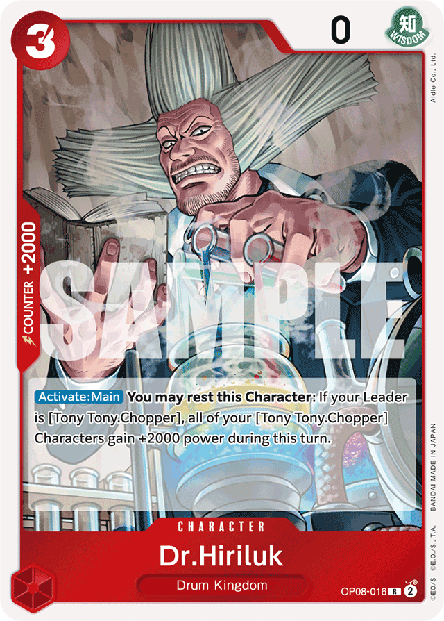 Dr.Hiriluk - OP08-016 - Rare - Two Legends