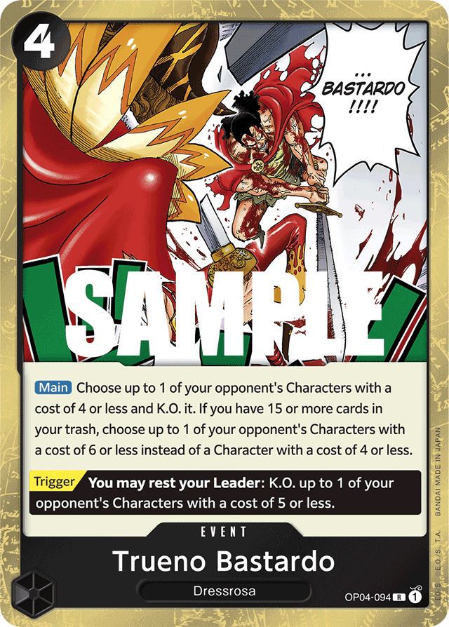 Trueno Bastardo - OP04-094 - Rare - Kingdoms of Intrigue