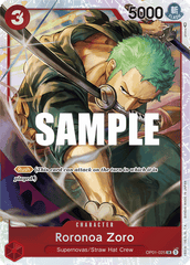 Roronoa Zoro - OP01-025 - Super Rare (Three Captains Alt Art) - Romance Dawn