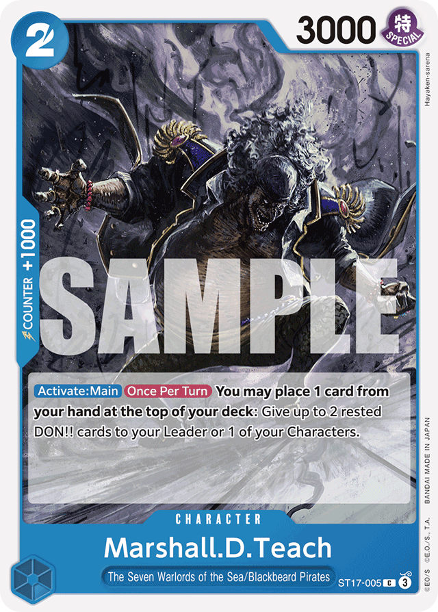 Marshall.D.Teach - ST17-005 - Common - BLUE Donquixote Doflamingo