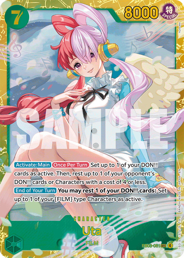 Uta - EB03-061 - Secret Rare - Heroines Edition