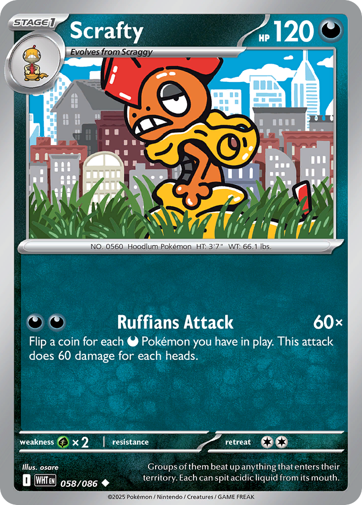Scrafty - 58/86 - White Flare