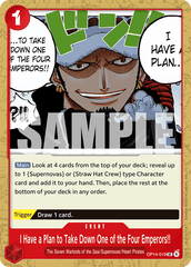 I Have a Plan to Take Down One of the Four Emperors!! - OP14-019 - Uncommon - The Azure Sea's Seven