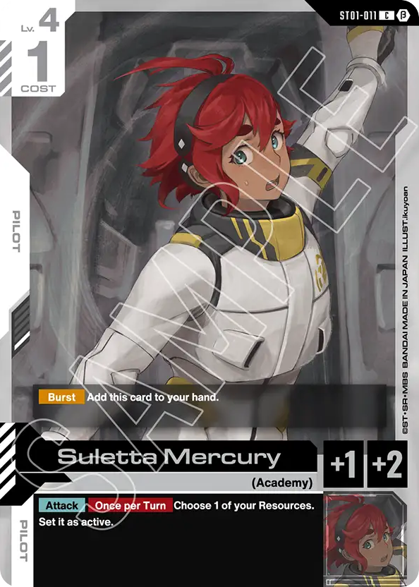 Suletta Mercury - ST01-011 - Common (Beta) - Heroic Beginnings