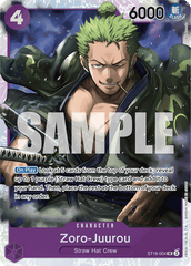 Zoro-Juurou - ST18-004 - Super Rare - PURPLE Monkey.D.Luffy