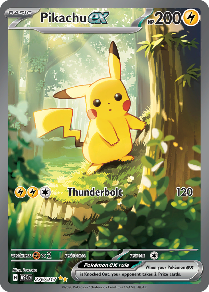 Pikachu ex - 276/217 - Ascended Heroes