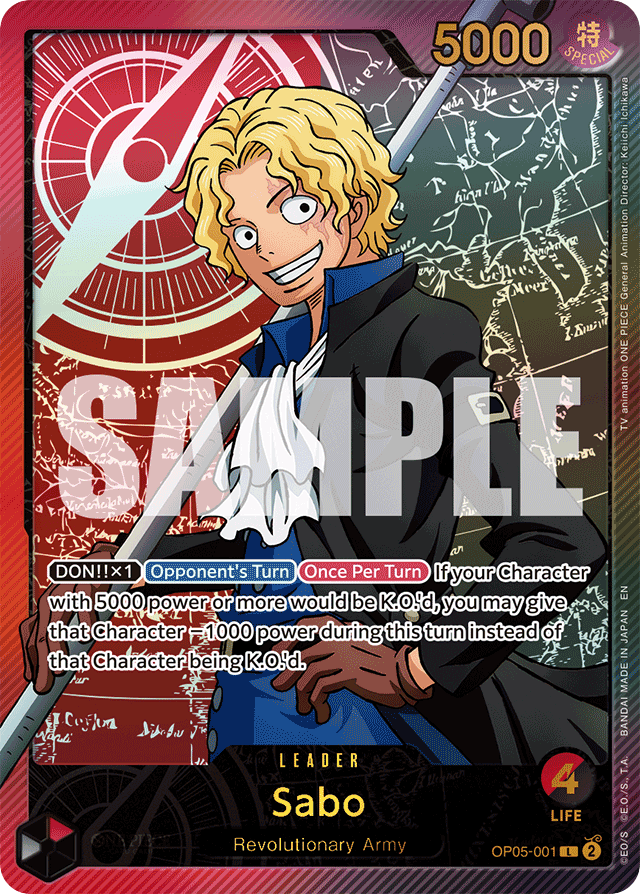 Sabo - OP05-001 - Leader (Special Alternate Art) - Awakening of the New Era