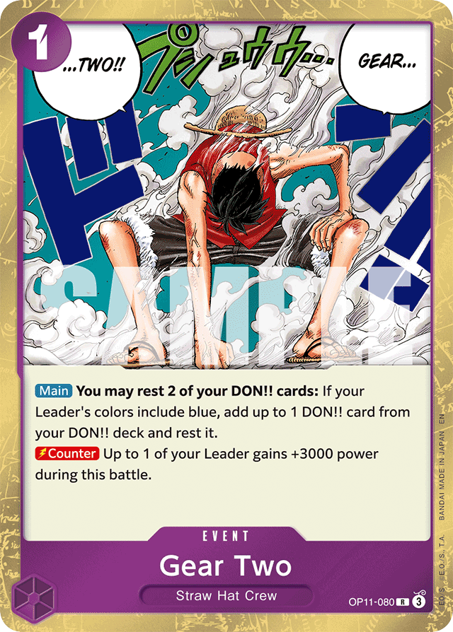 Gear Two - OP11-080 - Rare - A Fist Of Divine Speed