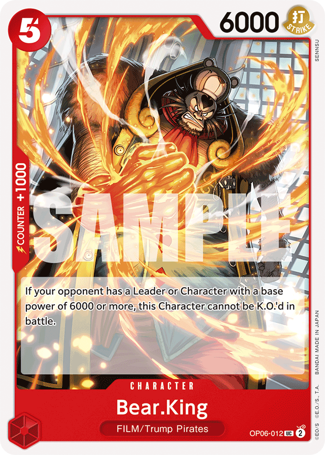 Bear.King - OP06-012 - Uncommon - Wings of the Captain