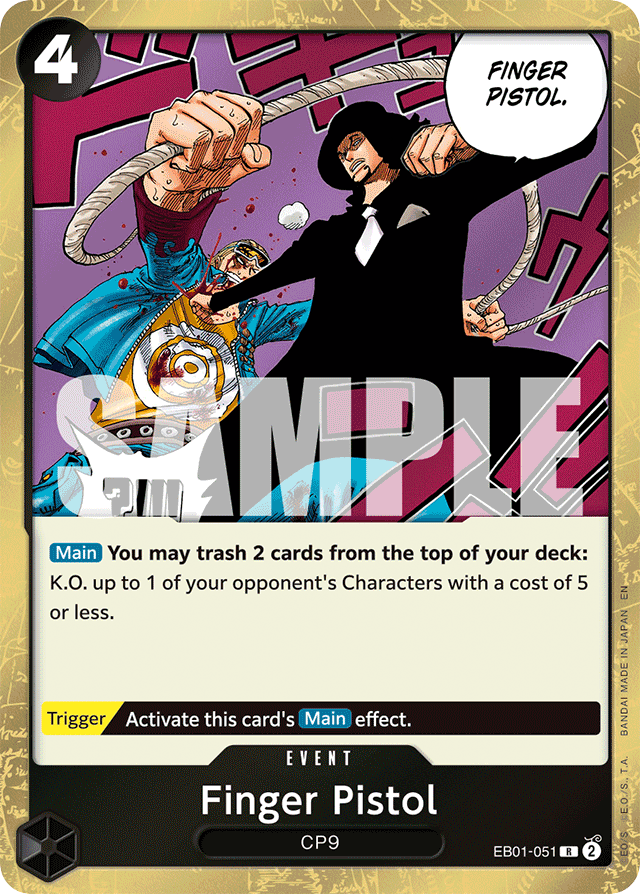 Finger Pistol - EB01-051 - Rare (Reprint) - Memorial Collection
