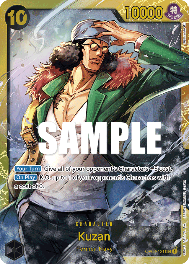 Kuzan - OP02-121 - Secret Rare - Paramount War