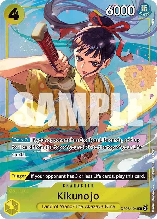 Kikunojo - OP06-104 - Rare (Best Selection Vol2Alt Art) - Wings of the Captain