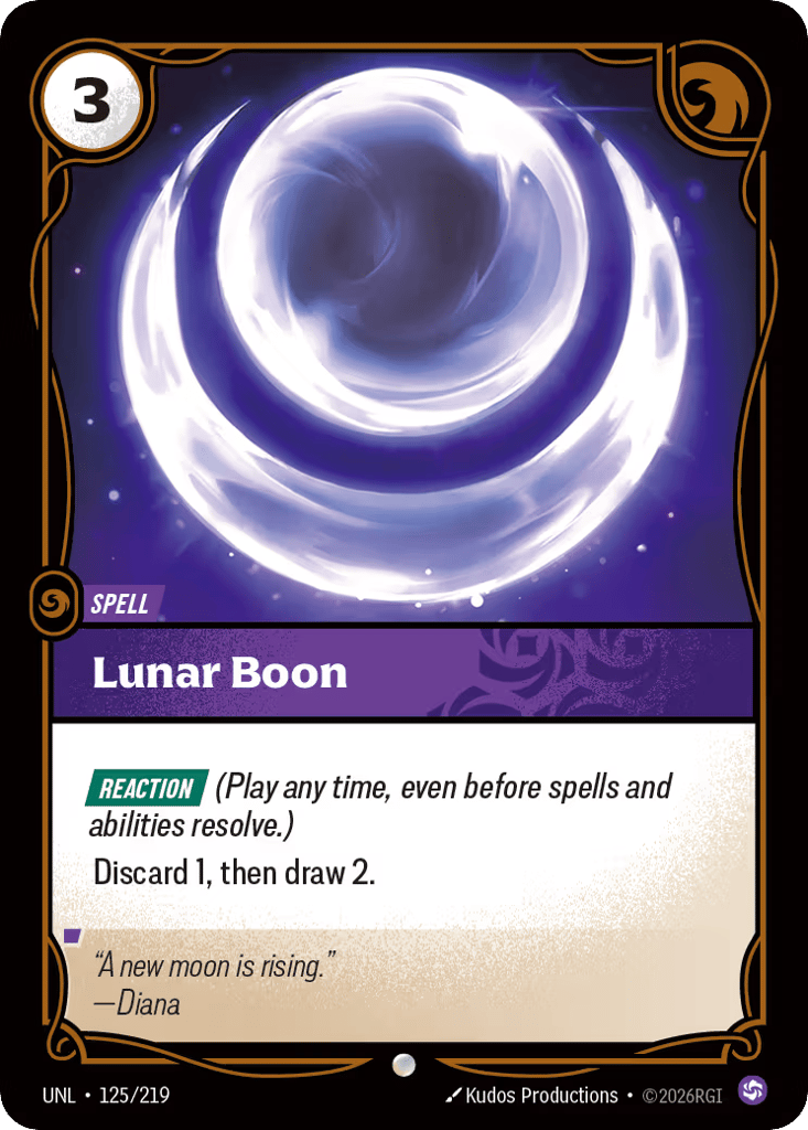 Lunar Boon - 125/219 - Common - Unleashed
