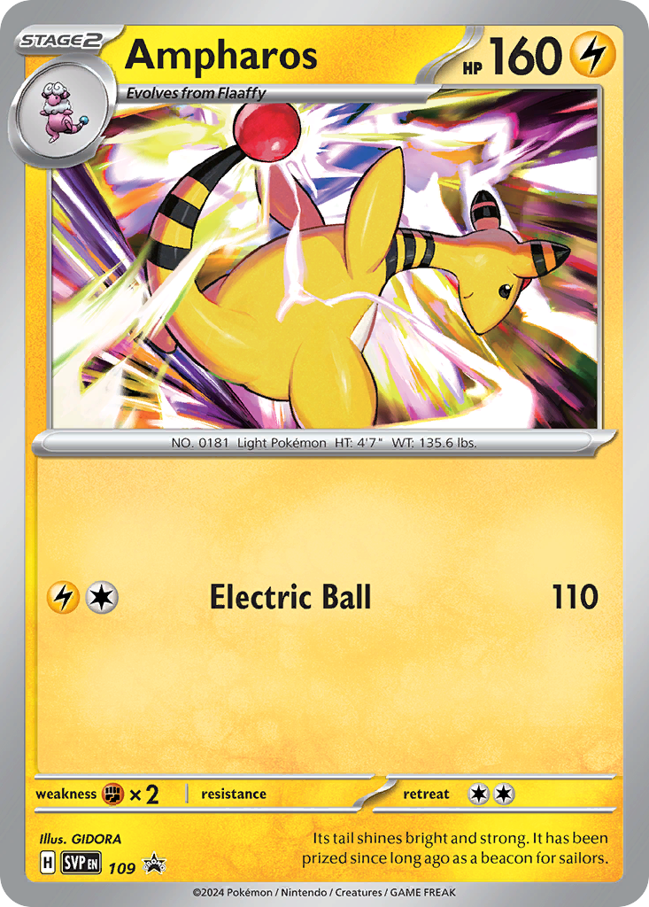 Ampharos - 109 - Scarlet & Violet Black Star Promos