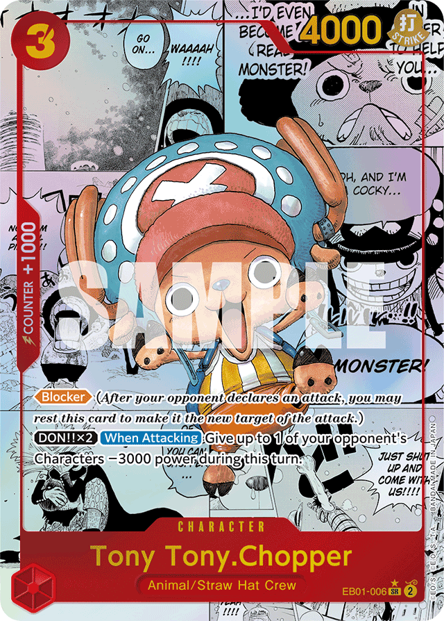 Tony Tony.Chopper - EB01-006 - Super Rare (Manga Alt Art) - Memorial Collection
