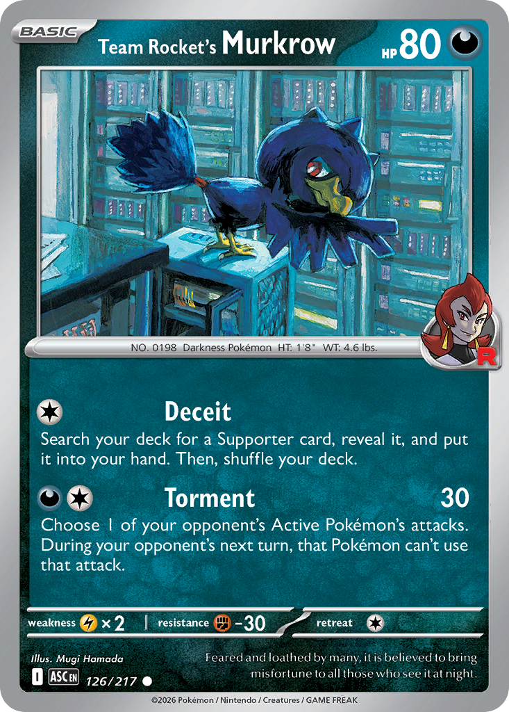 Team Rocket's Murkrow - 126/217 - Ascended Heroes