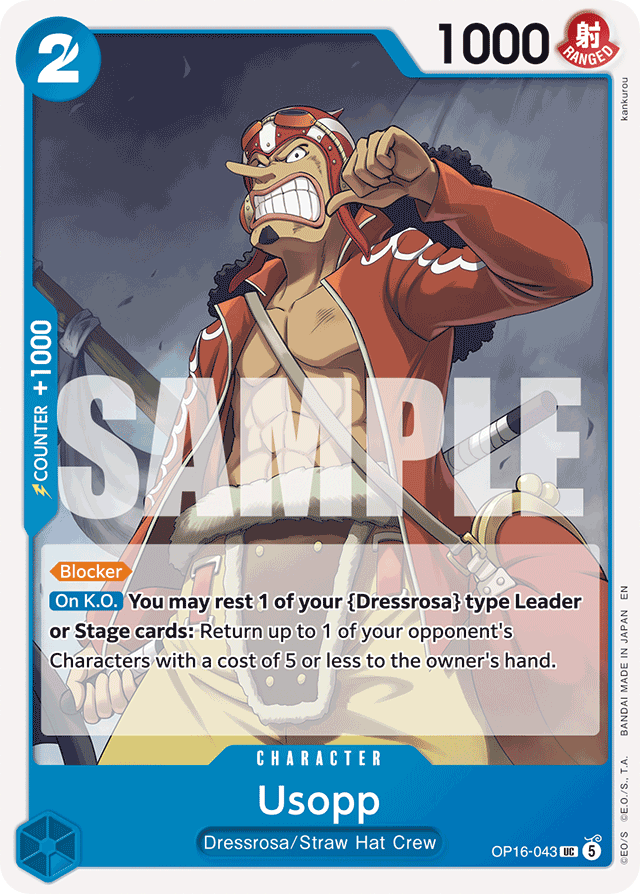 Usopp - OP16-043 - Uncommon - The Time Of Battle