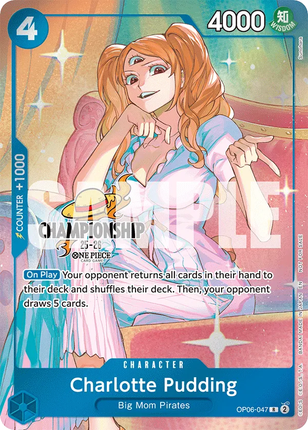Charlotte Pudding - OP06-047 - Rare (Championship Stamp) - Wings of the Captain