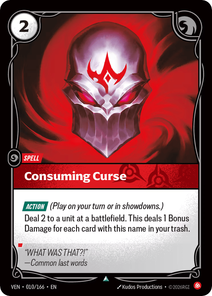 Consuming Curse - 010/166 - Uncommon - Vendetta