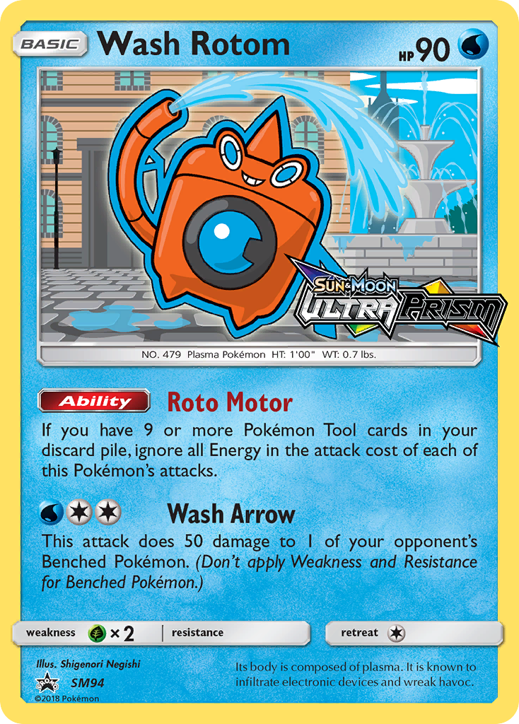 Wash Rotom - SM94 - SM Black Star Promos