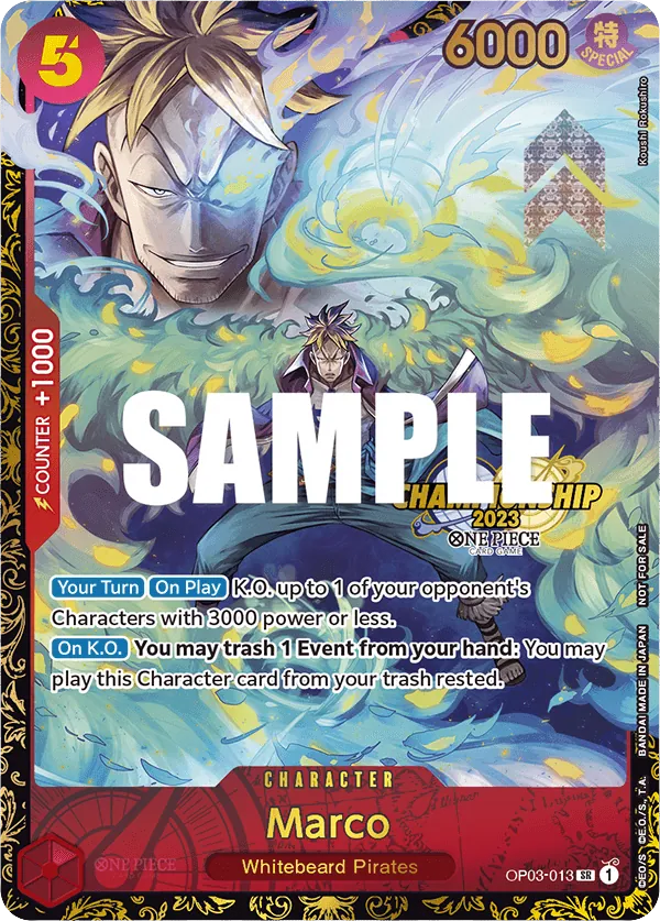 Marco - OP03-013 - Super Rare (Championship Stamp) - Pillars of Strength