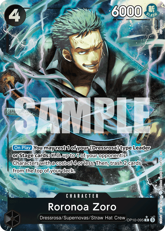 Roronoa Zoro - OP10-095 - Rare (Alternate Art) - Royal Blood