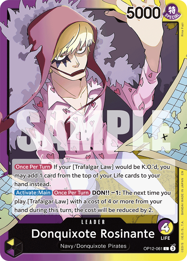 Donquixote Rosinante - OP12-061 - Leader - Legacy of the Master