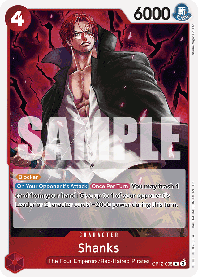 Shanks - OP12-008 - Rare - Legacy of the Master