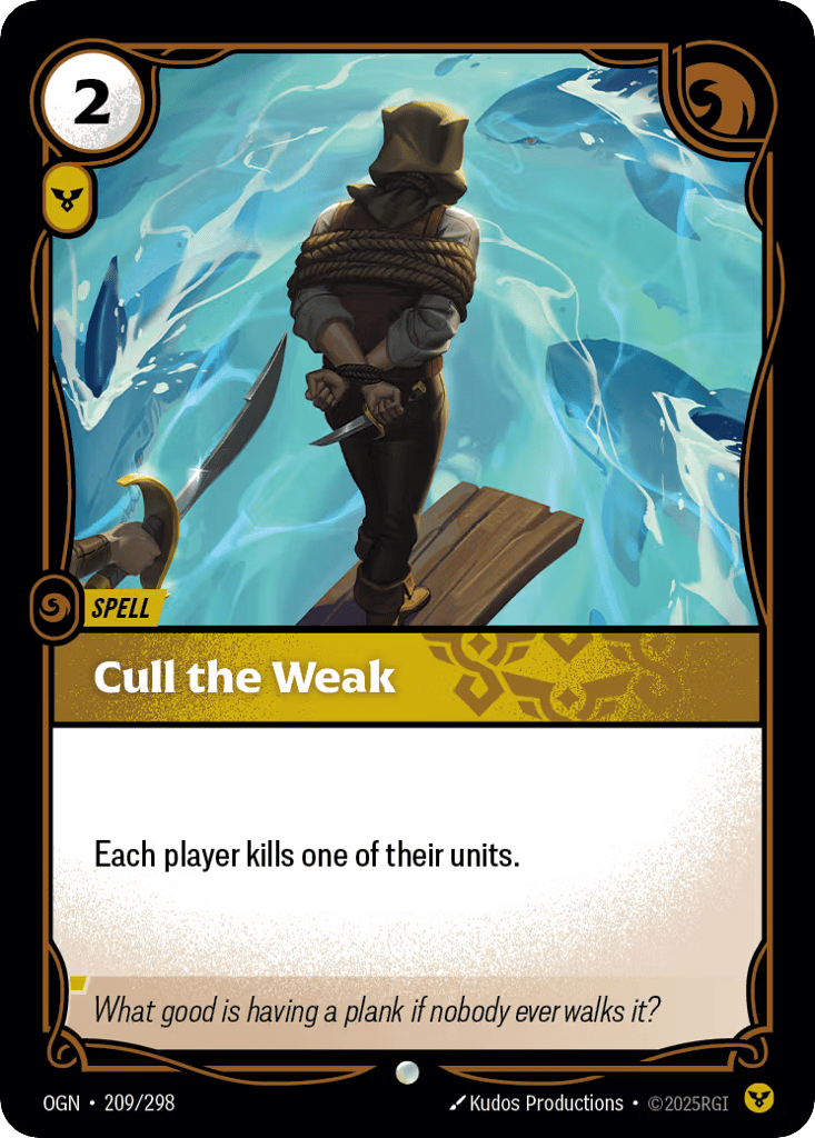 Cull The Weak - 209/298 - Common - Origins