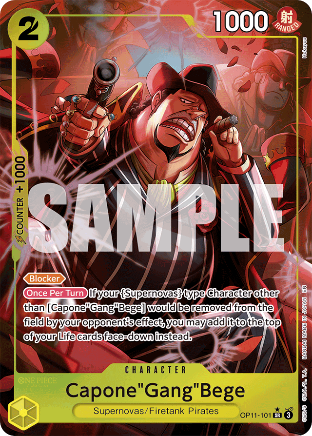 Capone"Gang"Bege - OP11-101 - Super Rare (Alternate Art) - A Fist Of Divine Speed
