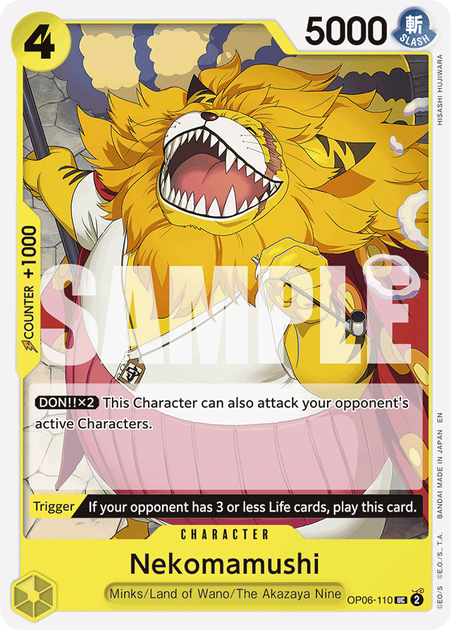 Nekomamushi - OP06-110 - Uncommon (Reprint) - Wings of the Captain