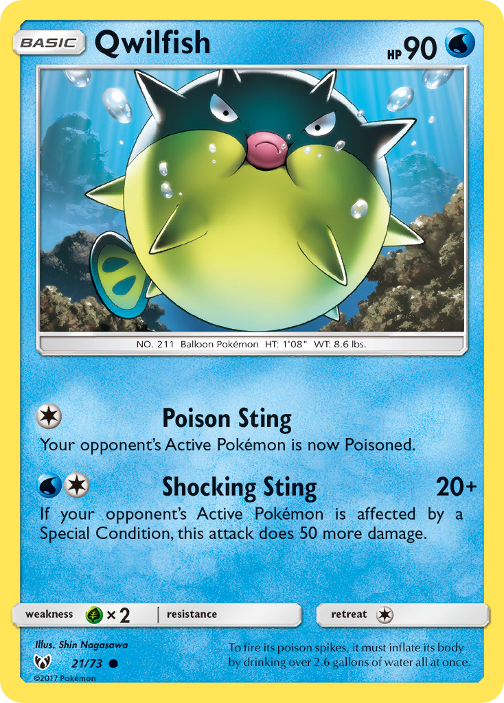 Qwilfish - 21/73 - Shining Legends