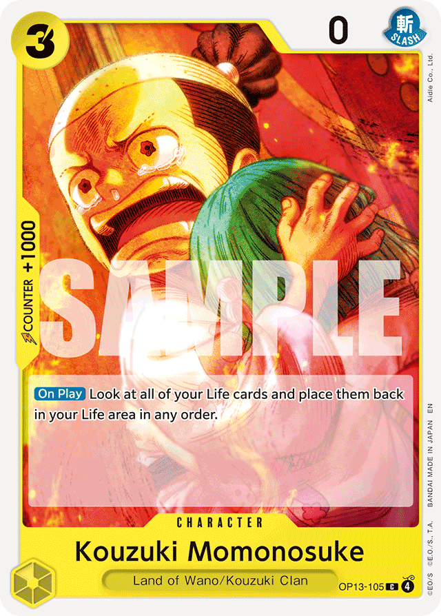 Kouzuki Momonosuke - OP13-105 - Common - Carrying On His Will