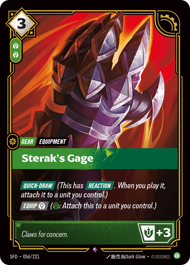 Sterak's Gage - 056/221 - Rare - Spiritforged