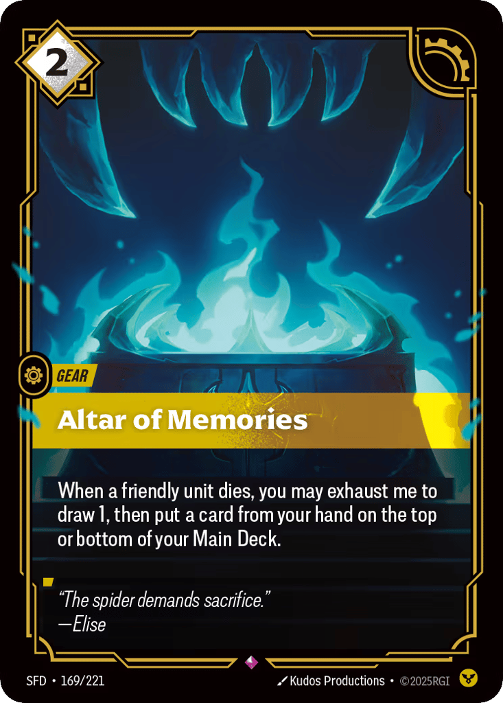 Altar Of Memories - 169/221 - Rare - Spiritforged
