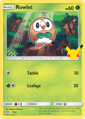 Rowlet - 07/25 - McDonald's Collection 2021