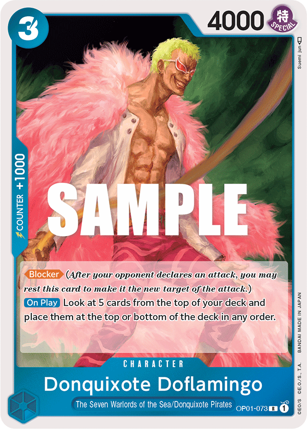 Donquixote Doflamingo - OP01-073 - Rare - Romance Dawn
