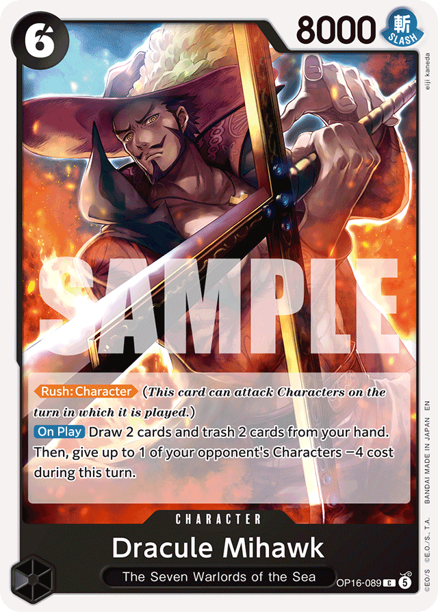 Dracule Mihawk - OP16-089 - Common - The Time Of Battle