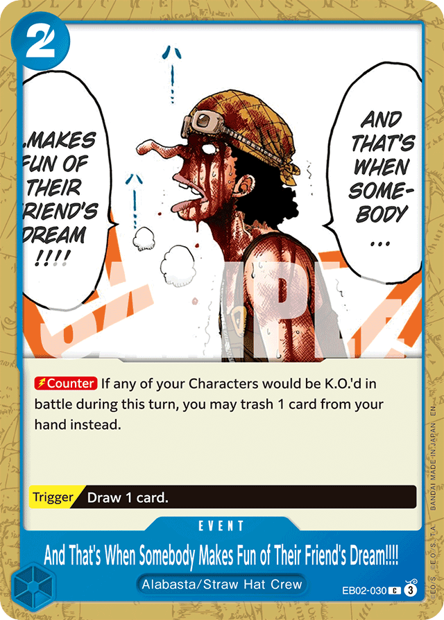 And That's When Somebody Makes Fun of Their Friend's Dream!!!! - EB02-030 - Common - Anime 25th Collection