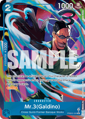 Mr.3(Galdino) - PRB02-009 - Rare (Alternate Art) - The Best Vol.2