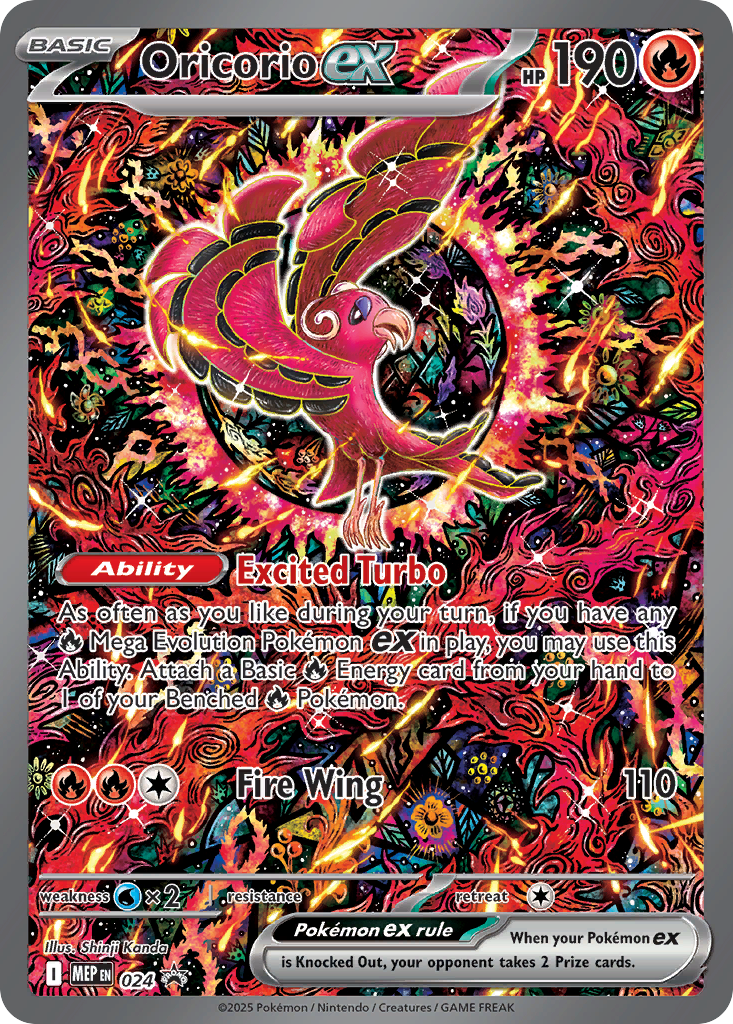 Oricorio ex - 024 - Mega Evolution Black Star Promos