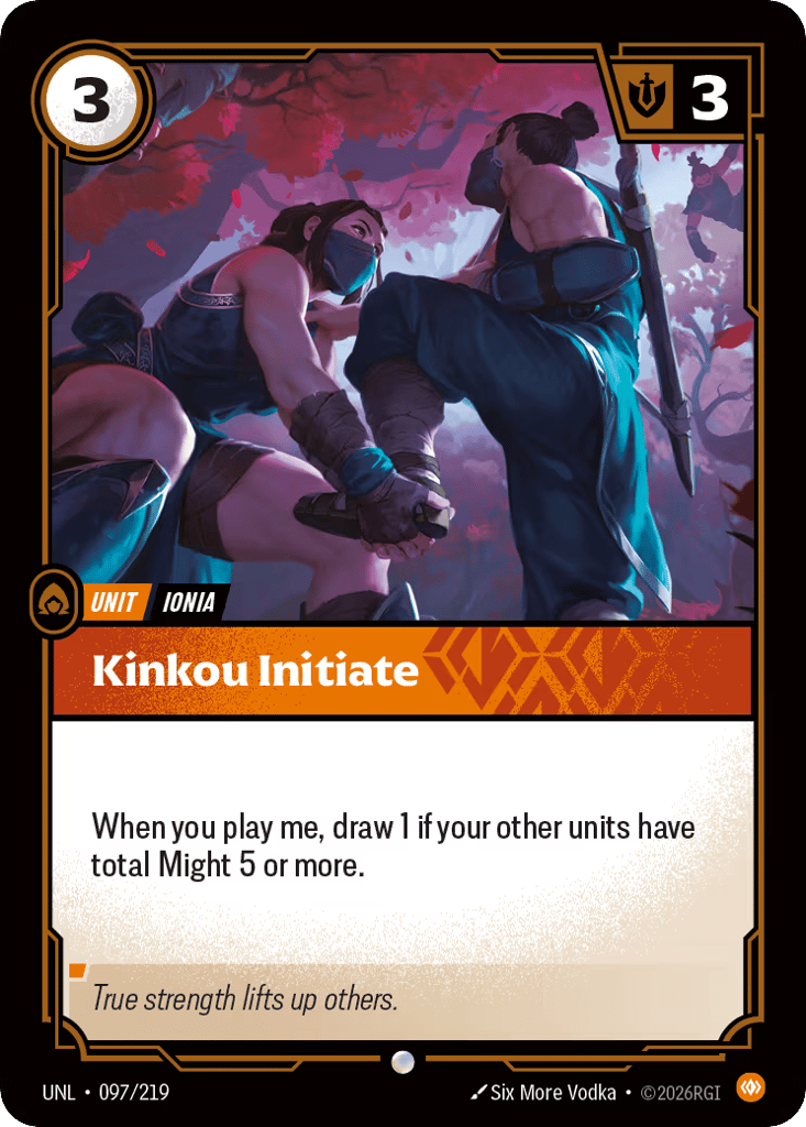 Kinkou Initiate - 097/219 - Common - Unleashed