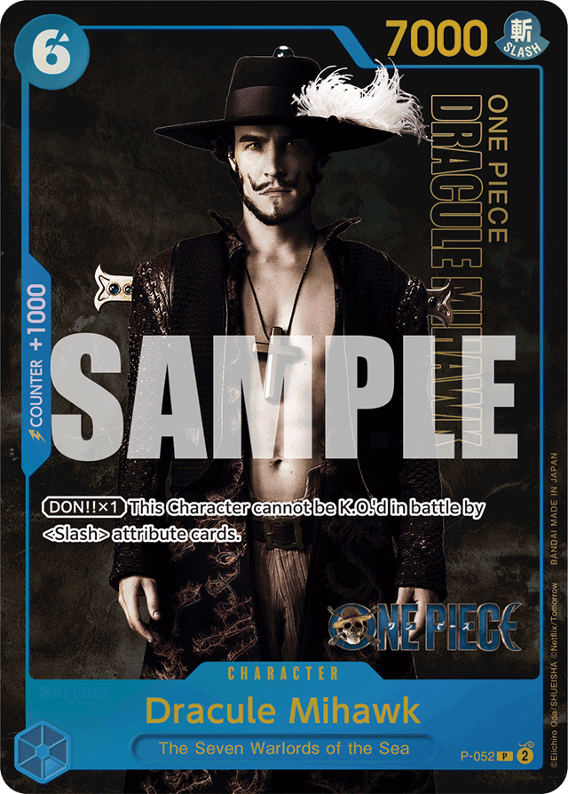 Dracule Mihawk - P-052 - Promo (Live Action Foil) - Promos