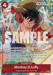 Monkey.D.Luffy - OP12-015 - Super Rare (Alternate Art) - Legacy of the Master