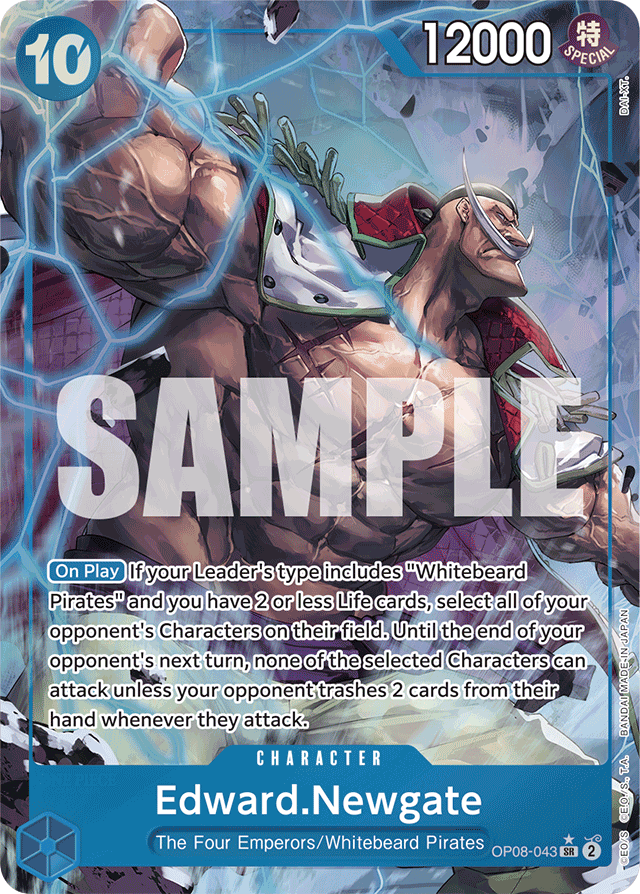 Edward.Newgate - OP08-043 - Super Rare (Alternate Art) - Two Legends