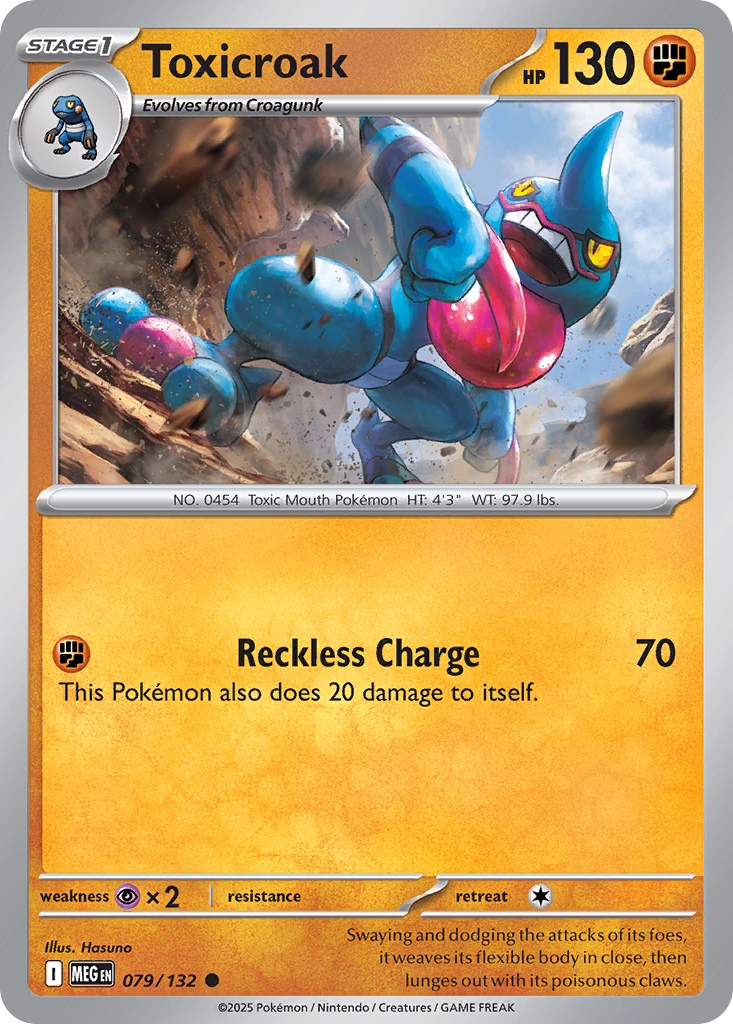 Toxicroak - 079/132 - Mega Evolution