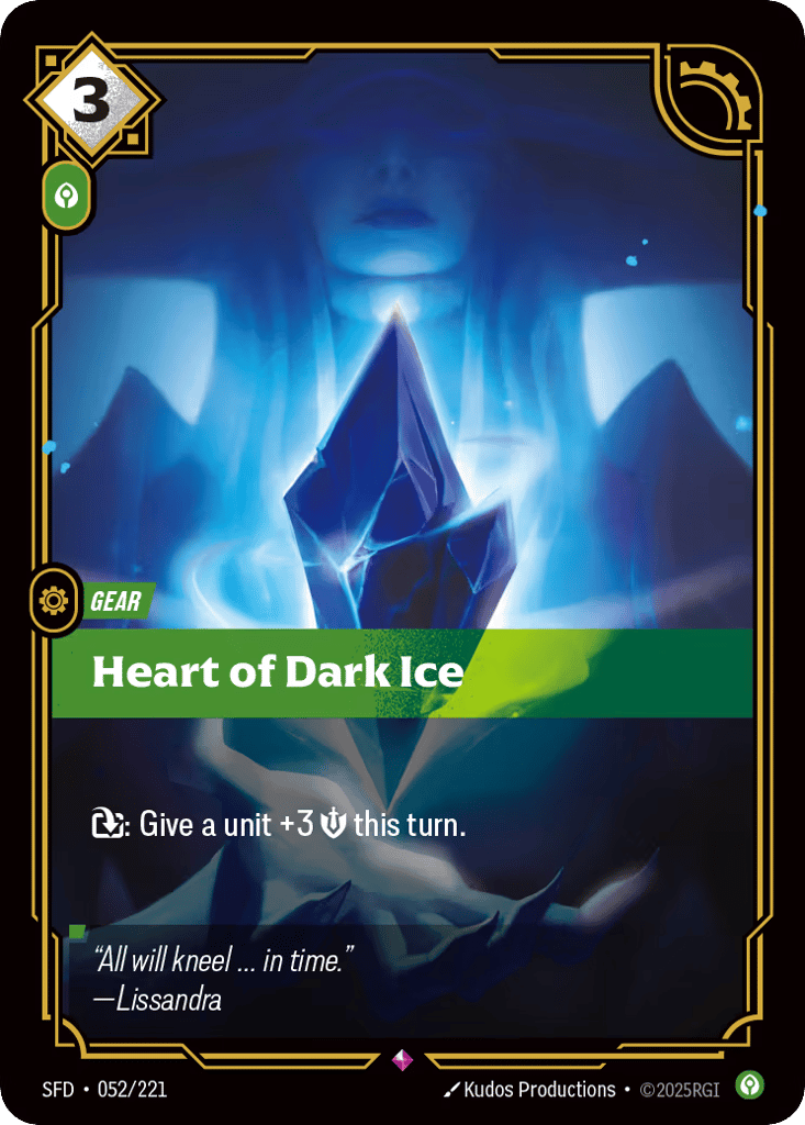 Heart Of Dark Ice - 052/221 - Rare - Spiritforged